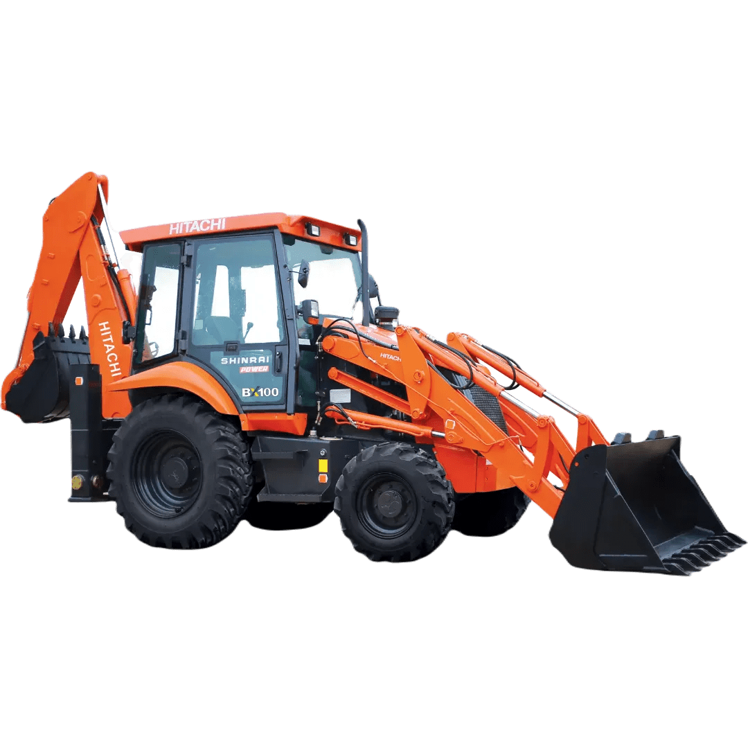 BACKHOE LOADER Cut out transparent BACKHOE LOADER