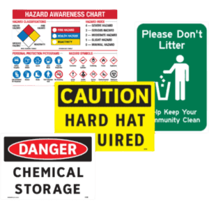 Safety sign boards