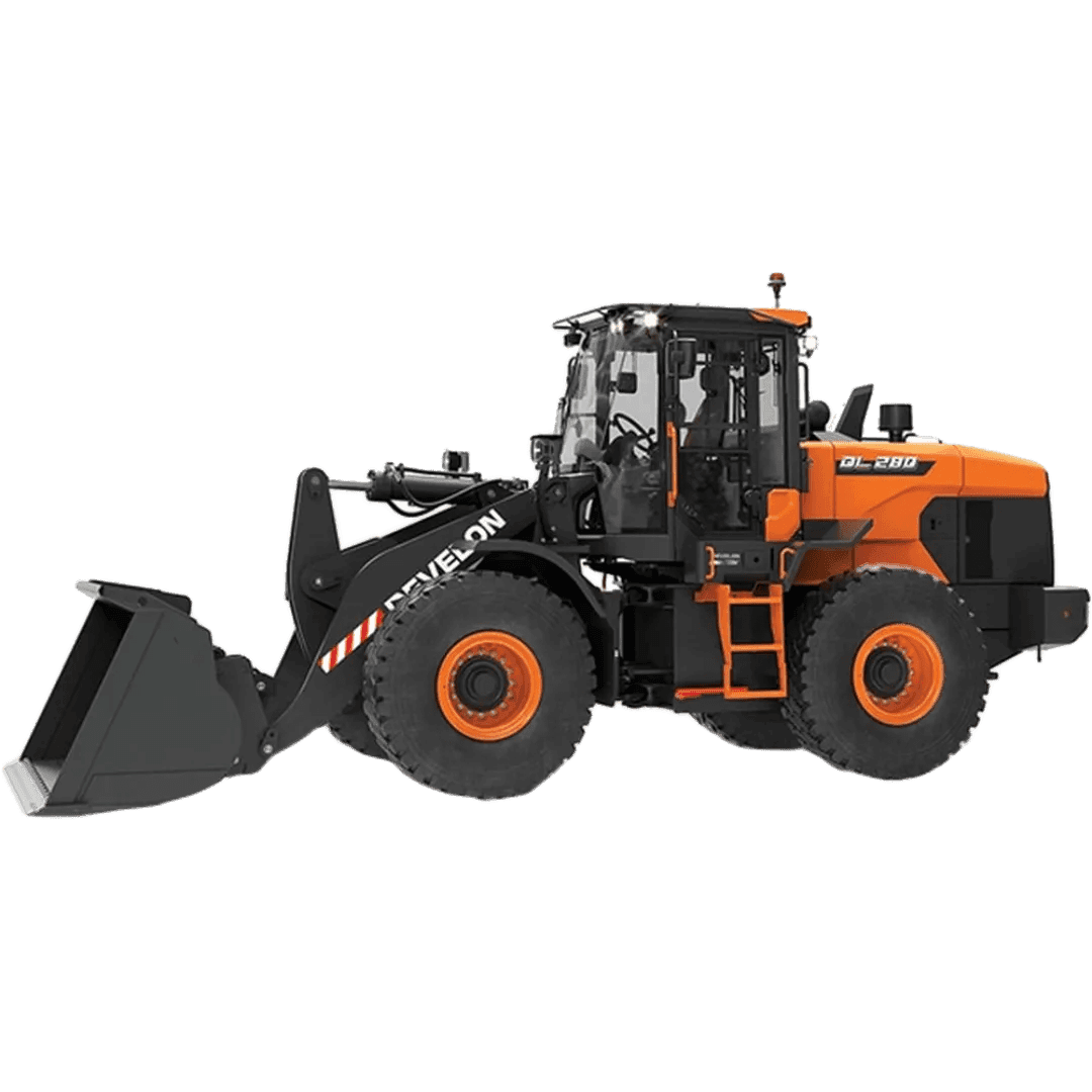 WHEEL LOADER Cut out transparent WHEEL LOADER